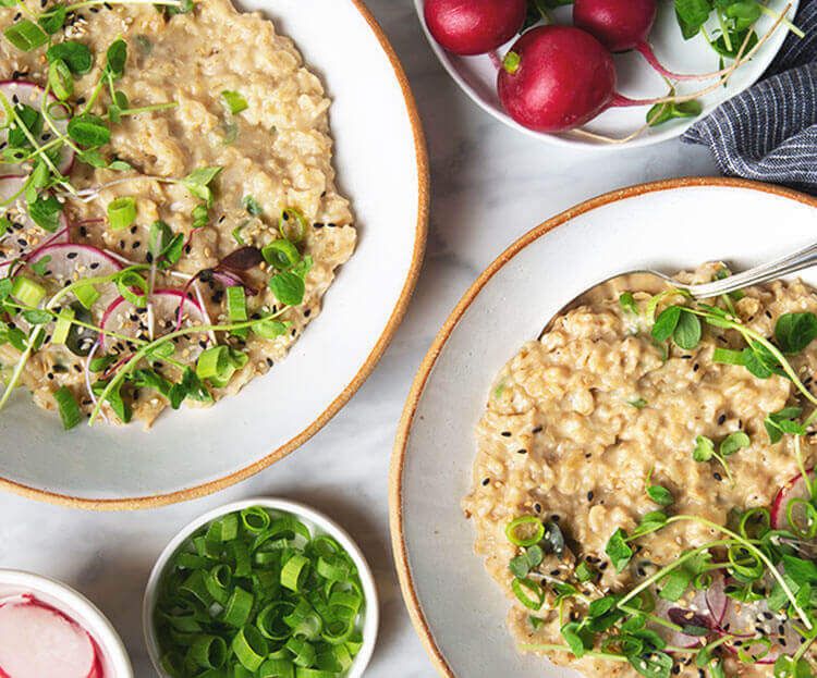 Savory Sesame Miso Oats