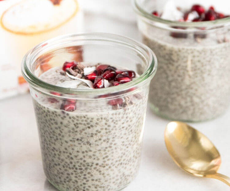 Eggnog Chia Pudding