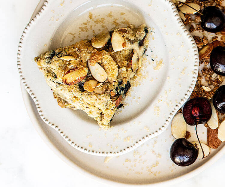 Gluten-Free Red Cherry Almond Scones