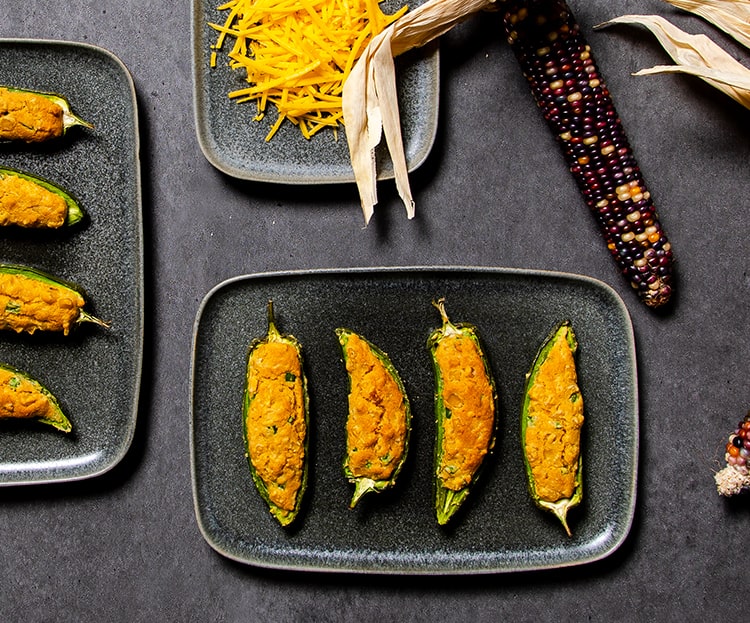 Stuffed Jalapeno Corn Bread Poppers