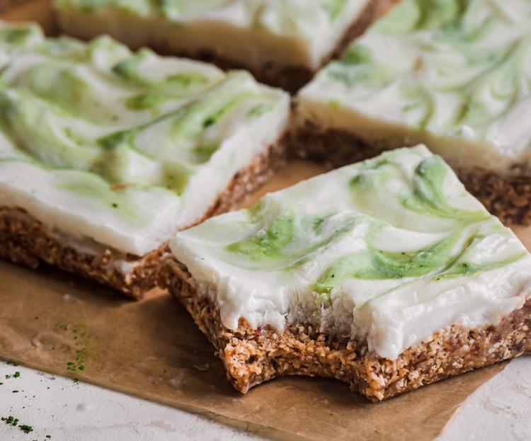 Matcha Key Lime Frozen Yogurt Bars