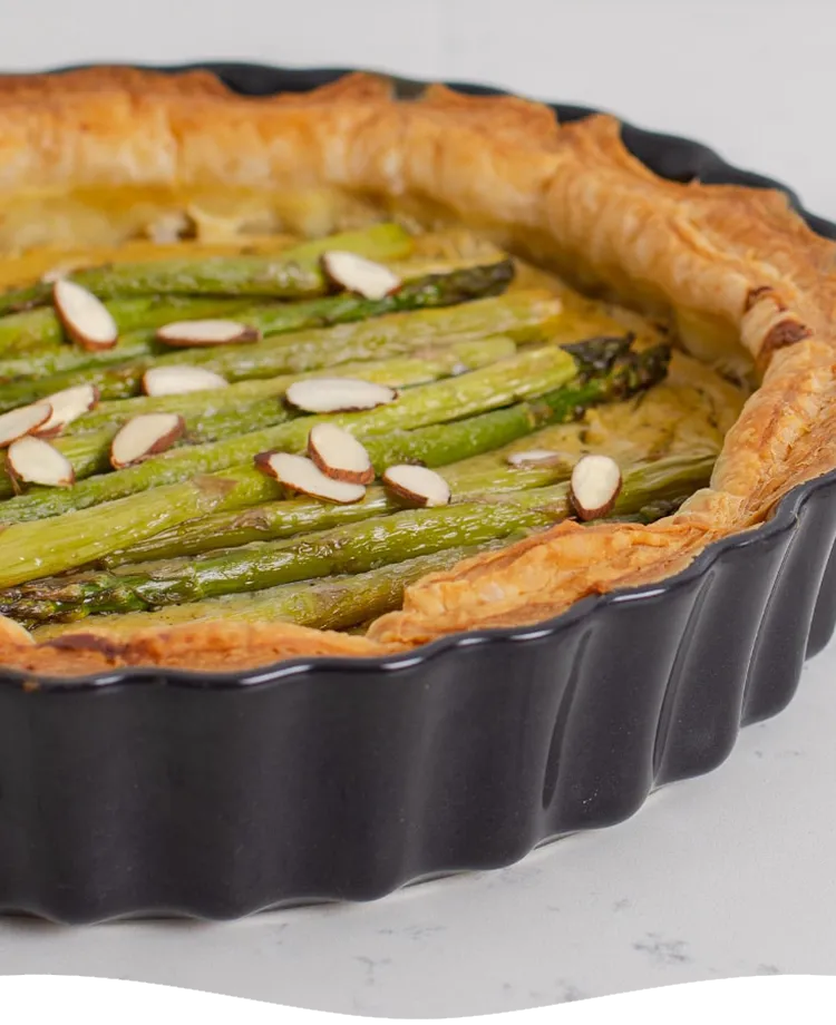 Vegan Asparagus Quiche