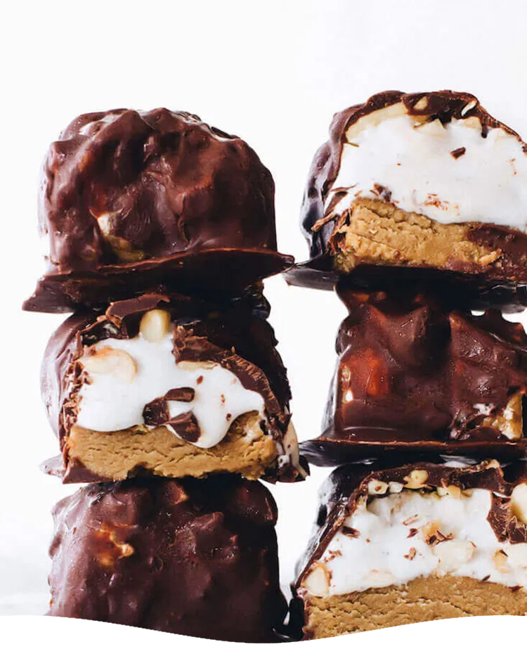Peanut Salted Caramel Frozen Dessert Bars