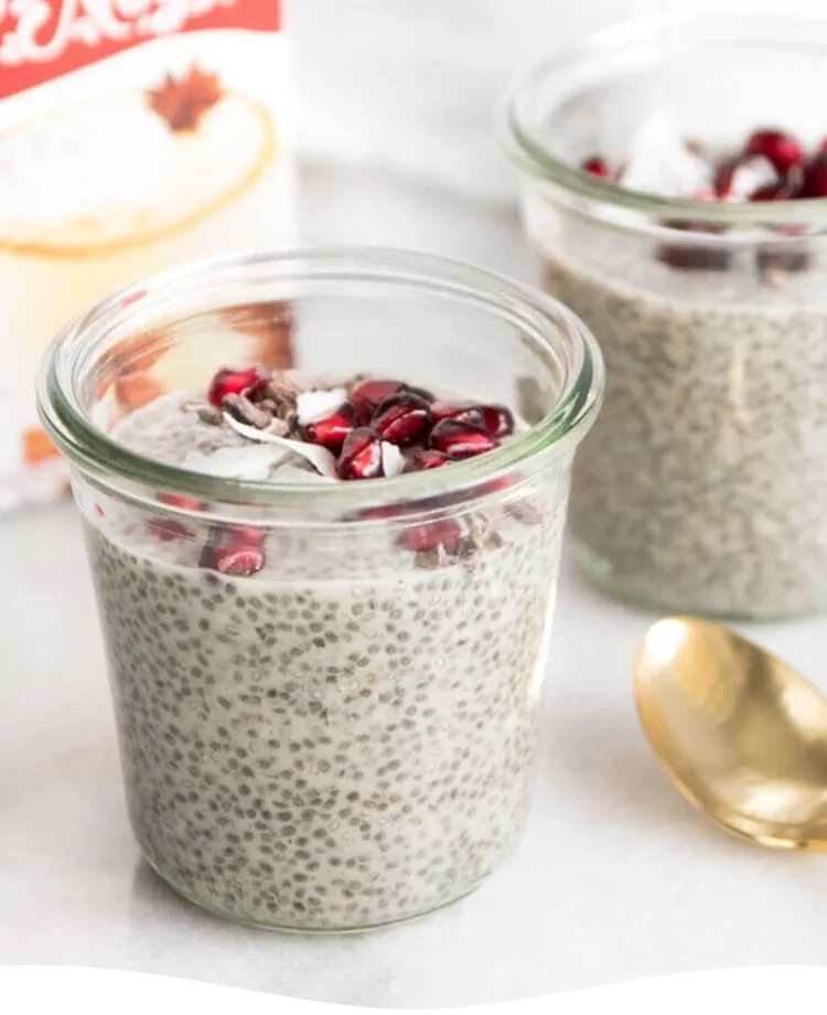 Eggnog Chia Pudding