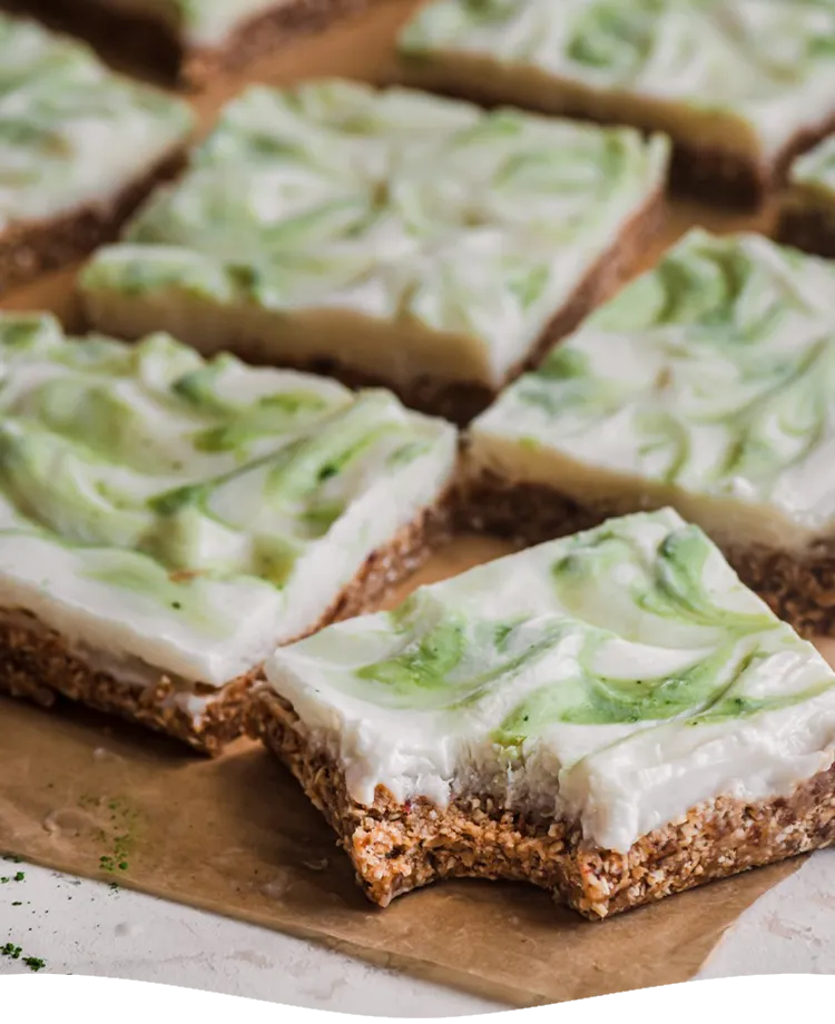 Matcha Key Lime Frozen Yogurt Bars