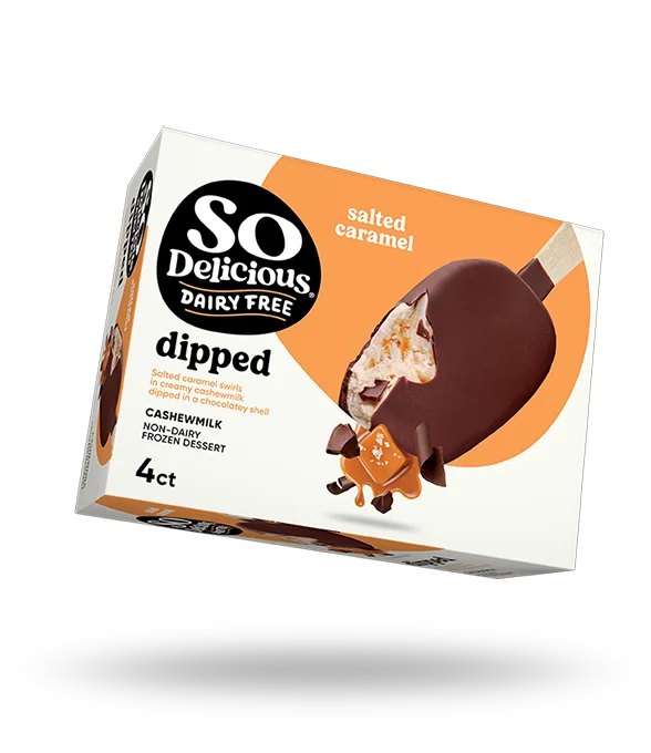 Dipped Salted Caramel Bars with Cashewmilk