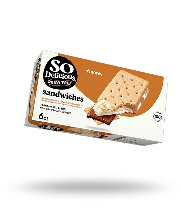 So Delicious Dairy Free Plant-based Blend Blend Smores Dessert Sandwich