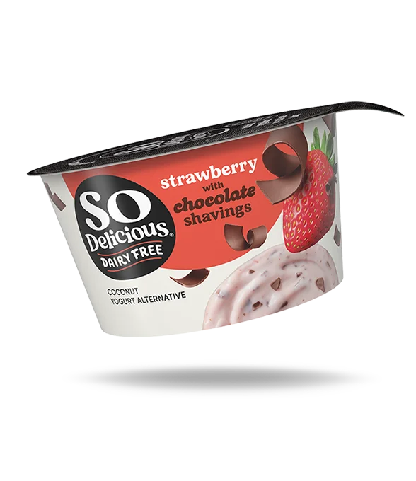 So Delicious Dairy Free Strawberry with Chocolate Shavings Coconut Yogurt Alternative